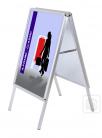 A-Frame - Classic style - Poster Snap Frame Stand - Storefront Sandwich Board - Durable Graphic Holder Made Of Aluminum