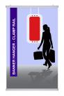 Banner Hanger - Clamp Rail - Durable Aluminum Graphic Holder - Ontario, Canada