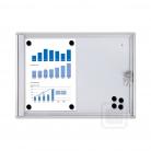 Lockable Bulletin Board - Indoor - Classic - Enclosed Notice Magnetic Whiteboard - Fits 2 Letter Size Sheets of Paper