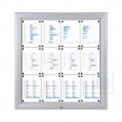 Lockable Bulletin Board - Outdoor - Premium - Enclosed Notice Magnetic Whiteboard - Fits 12 Sheets of Letter Size Papers
