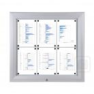 Lockable Bulletin Board - Outdoor - Premium - Enclosed Notice Magnetic Whiteboard - Fits 6 Sheets of Letter Size Papers