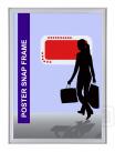 Poster Snap Frame - Designer Style Compasso - Durable Aluminum Graphic Holder - Ontario, Canada