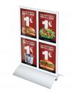 Sign Holder - Counter top - Alu style - Durable Graphic Holder Made of Aluminum - Ontario, Canada