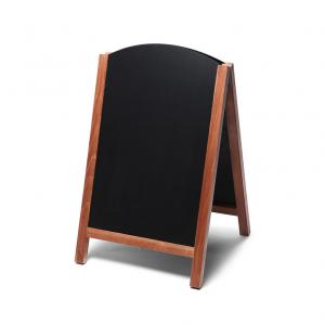 22x33 A-Frame Chalkboard - FastSwitch - Sidewalk Sign - Solid Beech - Light Brown