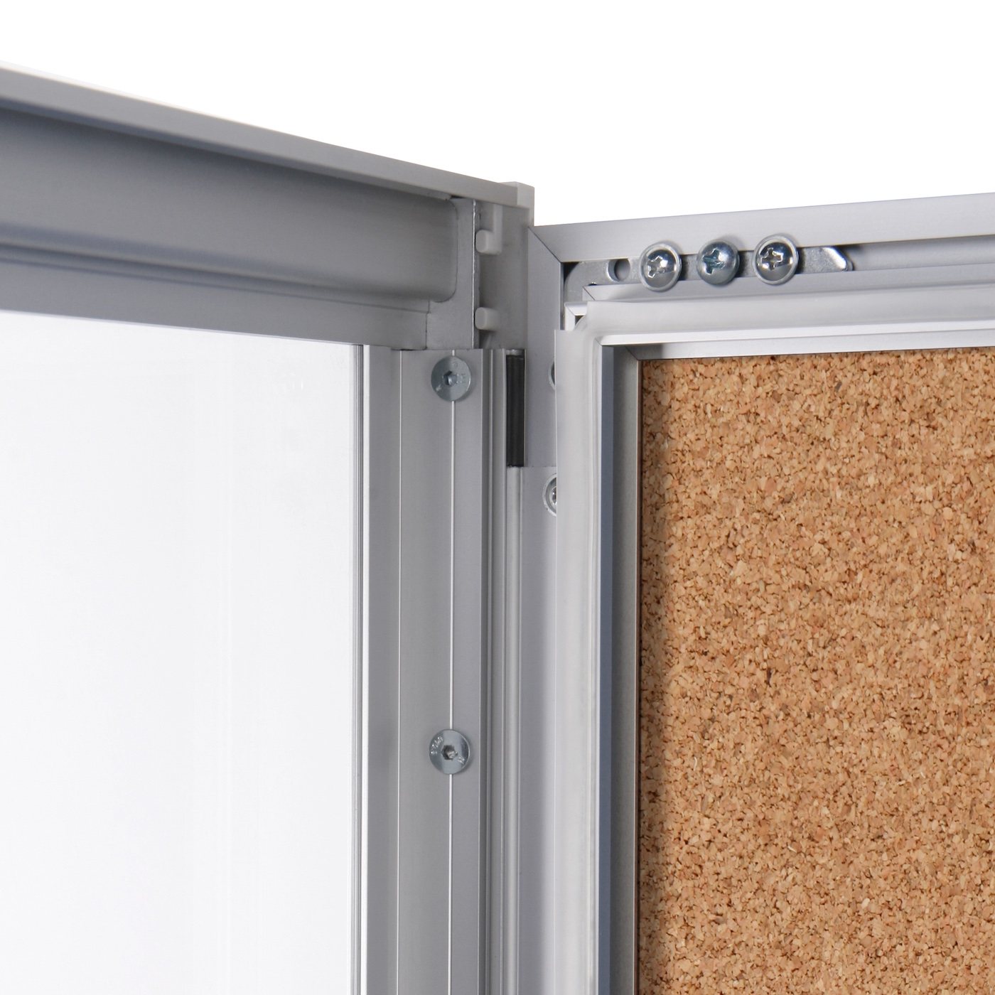 Bulletin Board Cork Board Enclosed fits 12 pages Premium