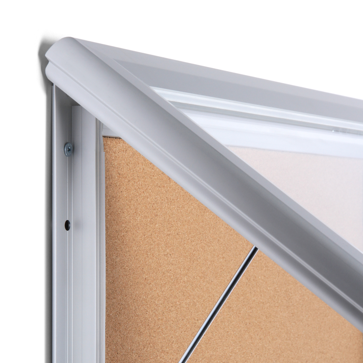 Bulletin Board Outdoor Cork Board fits 6 pages Locking