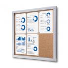 Bulletin Board - Cork Board - Premium - Enclosed - fits 6 pages