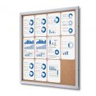Bulletin Board - Cork Board - Premium - Enclosed - fits 12 pages
