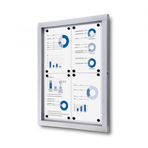 21 x 28 | Enclosed Notice Board | Premium | with Magnetic Board | fits 4 pages