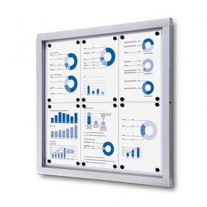 29 x 28 | Enclosed Notice Board | Premium | with Magnetic Board | fits 6 pages