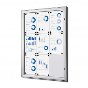 30 x 40 | Enclosed Bulletin Board | Menu Display | Premium | with Magnetic Board | fits 9 pages