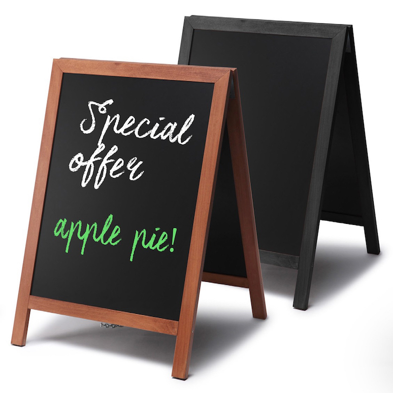 Write-on A-frame Chalkboards - Sidewalk Signs