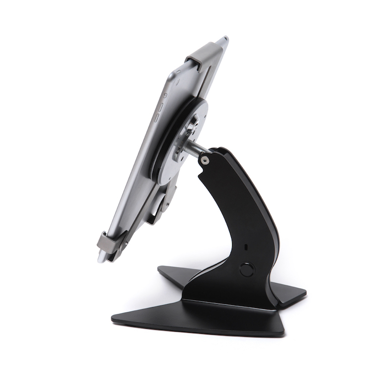 iPad Holder desk stand. Back view.