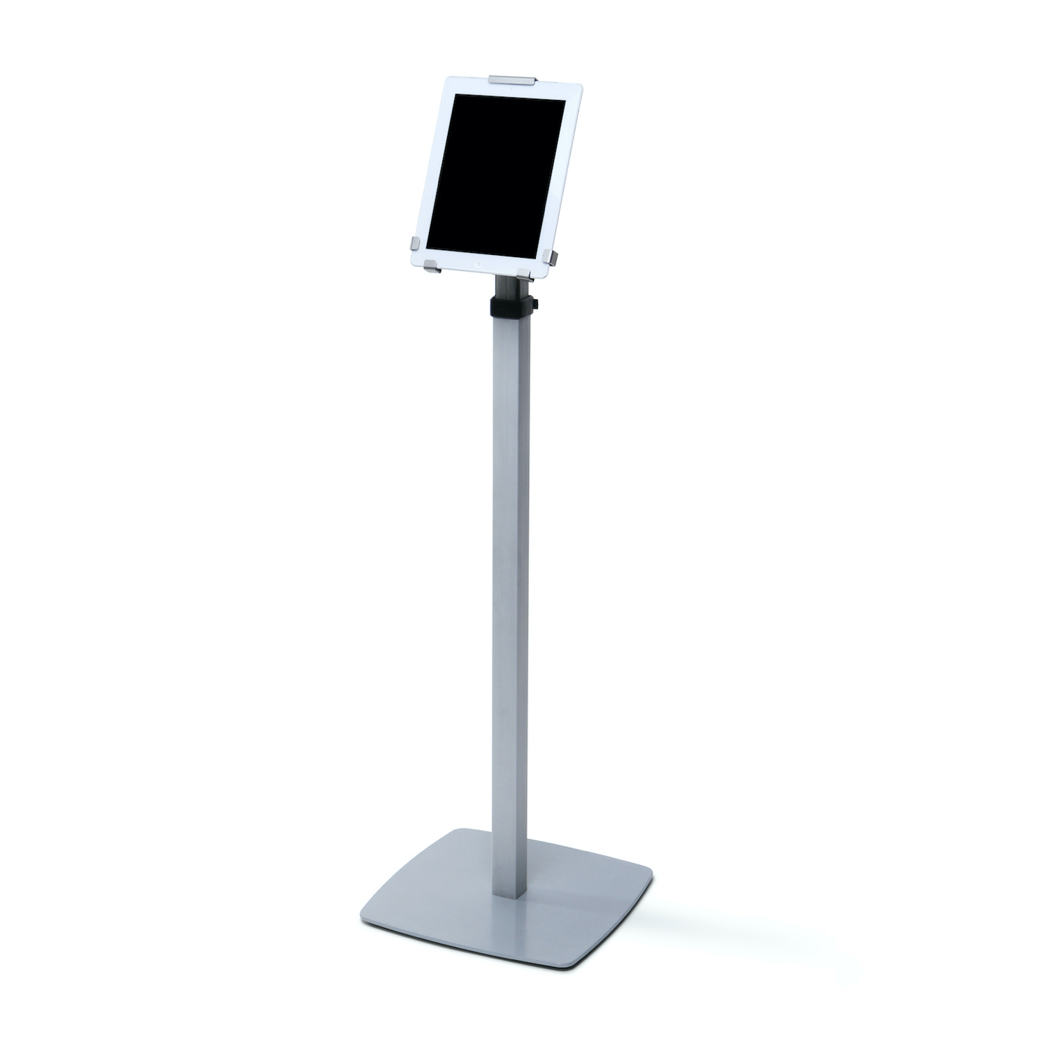 iPad stand with height adjustable pole. Floor stand.