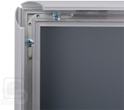 Poster Frame - Classic - corner view of open snap frame