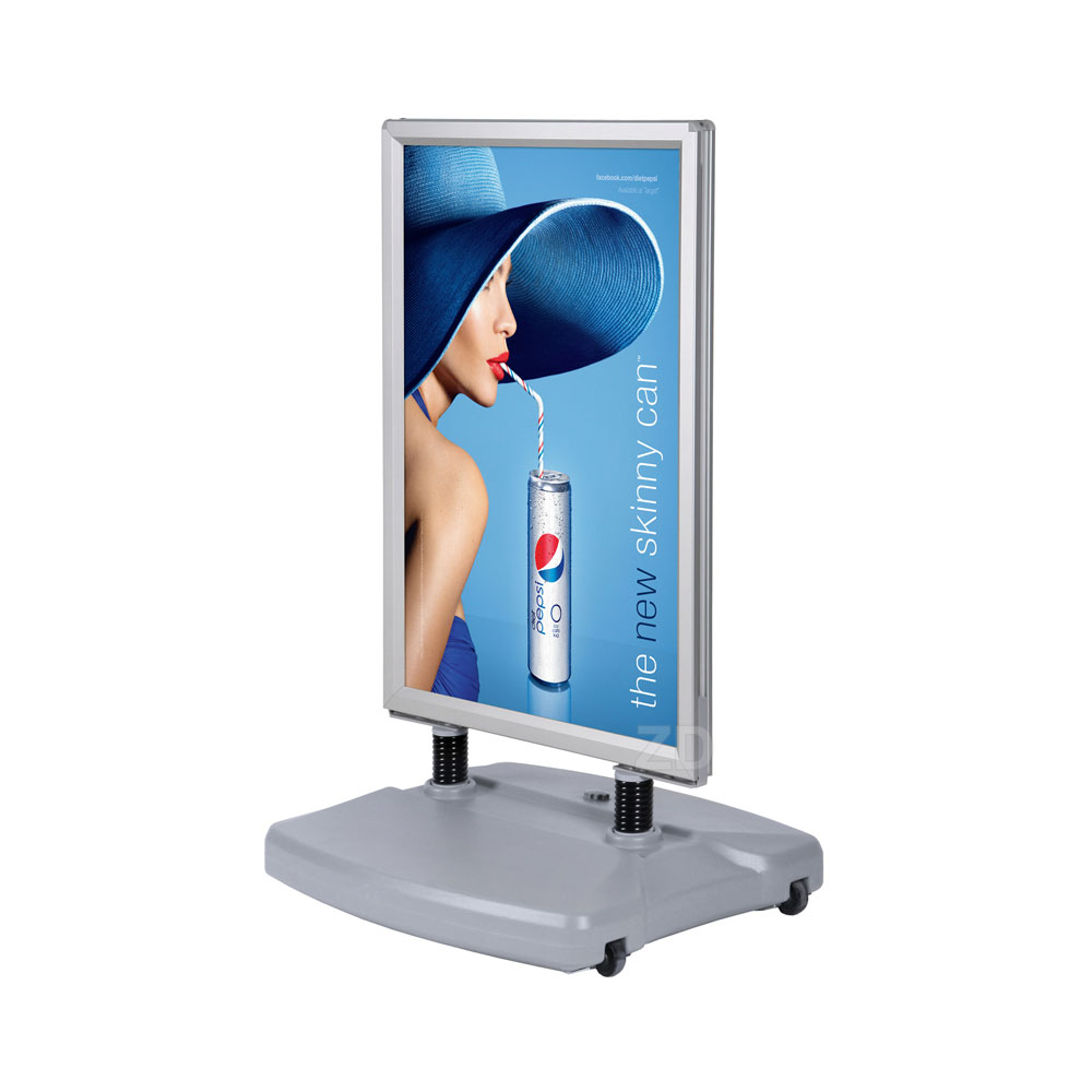 Medium Windtalker - Outdoor Sign Stand . The new generation of signage with snap open mechanism.