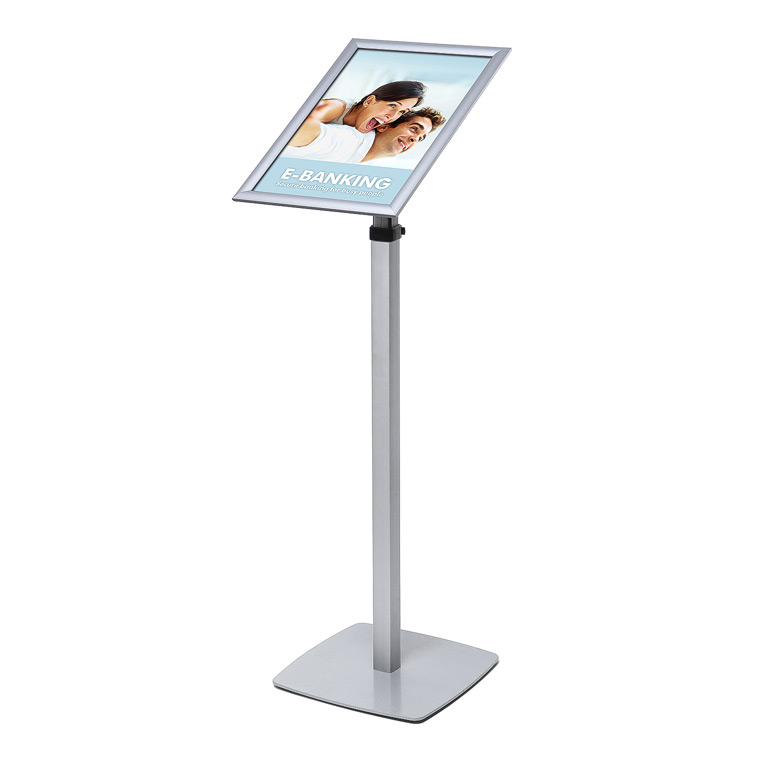 Menu stand with adjustable height